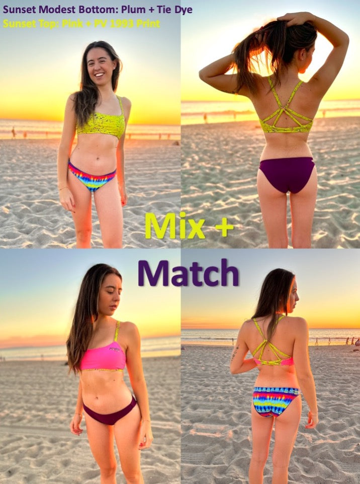 Sport Beach Volleyball Reversible Tie Dye Purple  mix and match