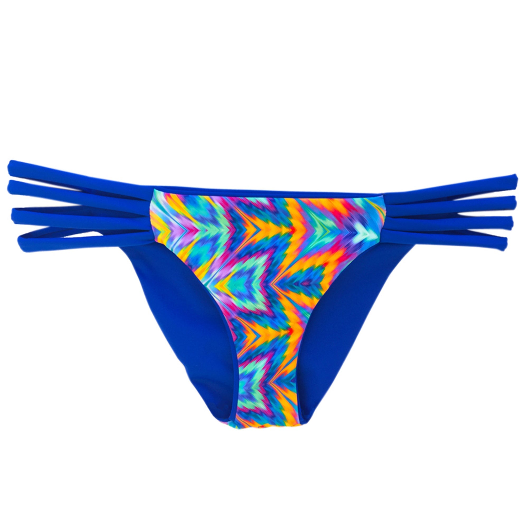 reversible sport bikini bottom california coverage moderate sapphire feather El Matador beach volleyball surfing Pepper Swimwear active beach lifestyle