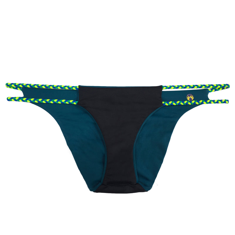 EAST BEACH BOTTOM  Double Braid Sides, Reversible Sport Bikini Bottom –  Pepper Swimwear