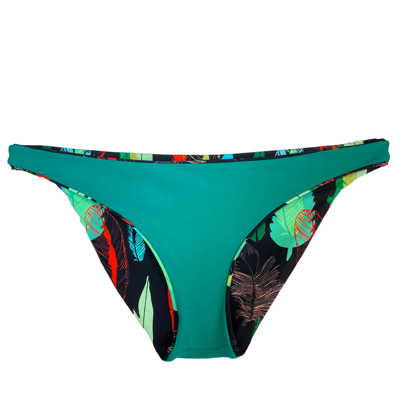NEW Women Sunsets Swimwear Solid Caribbean Blue Bikini Bottom Size